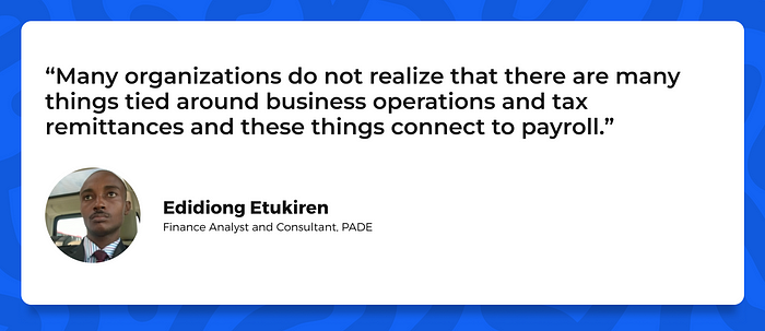 Edidiong Etukiren from Pade on Payroll Innovation