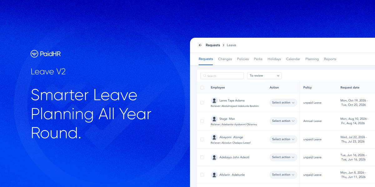 Leave V2 is live: Smarter Leave Planning All Year Round.